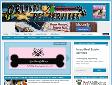Tablet Screenshot of orlandopetservices.com